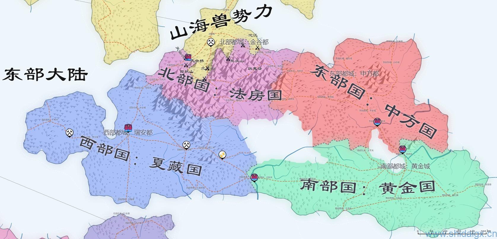 东部大陆地图-世代地理论坛-世代